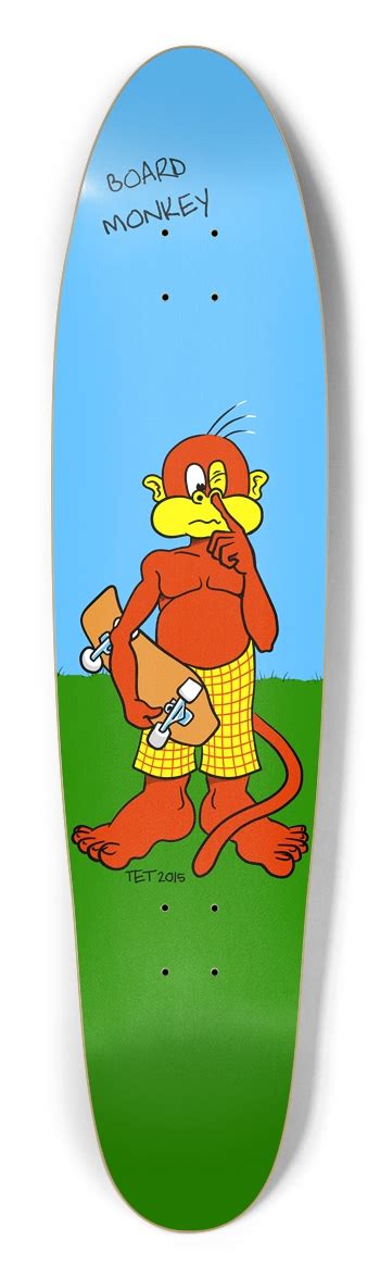 Board Monkey (Classic) Longboard Skateboard Longboard Shape by https://www.boardpusher.com ...