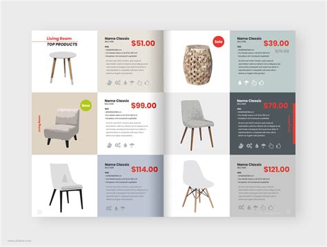 Modern Furniture Product Catalog Template | Behance :: Behance