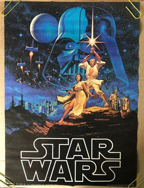 Star Wars Original Vintage Movie Poster Hildebrandt 1977 - Etsy