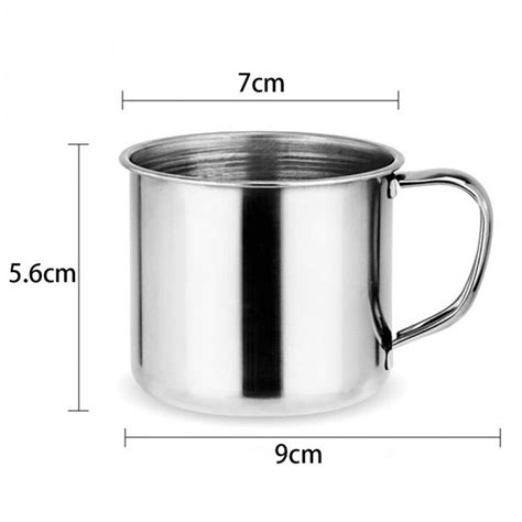 200ml Tea Tumbler Pint Travel Coffee Mug Stainless Steel Camping Portable Cup | eBay