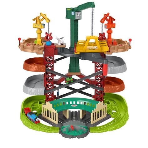 Thomas & Friends Trains & Cranes Super Tower Motorized Toy Train ...