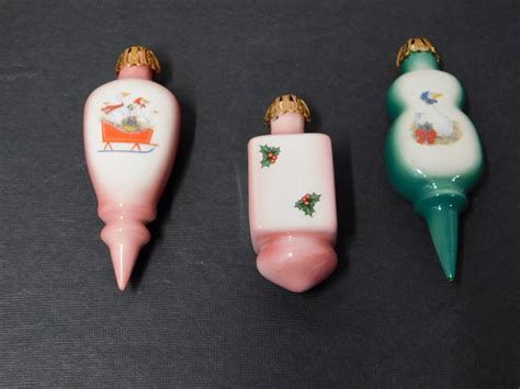 Vintage Ceramic Christmas Ornament. Set of 3 - Etsy