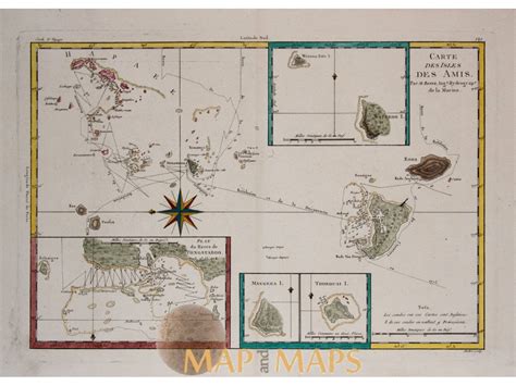 Friendly Islands Carte des Isles Des Amis Cook voyages