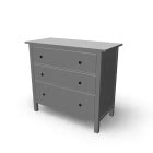 HEMNES 3 drawer chest - Design and Decorate Your Room in 3D