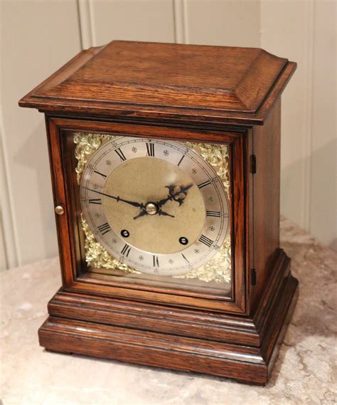 Antiques Atlas - Oak Mantel Clock (Germany, C. 1890)