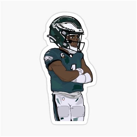 "JALEN HURTS " Sticker for Sale by adasiaeli | Redbubble