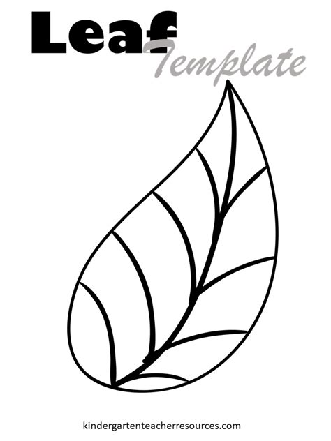FREE Printable Leaf Template | Many designs are available