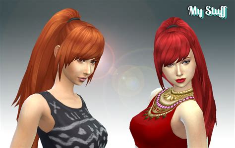 Sims 4 Cc Hair Female Ponytail | Images and Photos finder