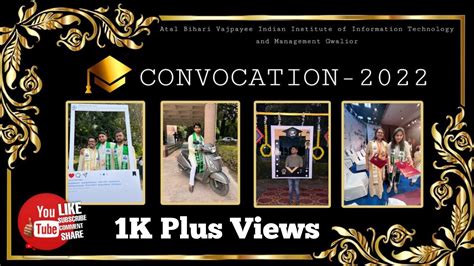 3rd Convocation at ABV IIITM Gwalior | Beautiful Campus - YouTube