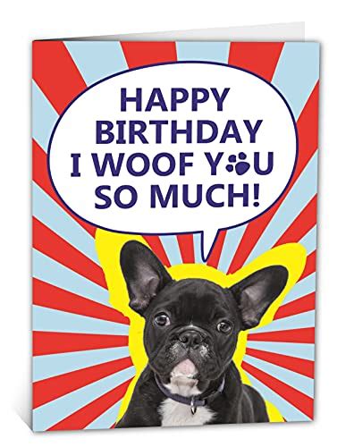 Best French Bulldog Birthday Card