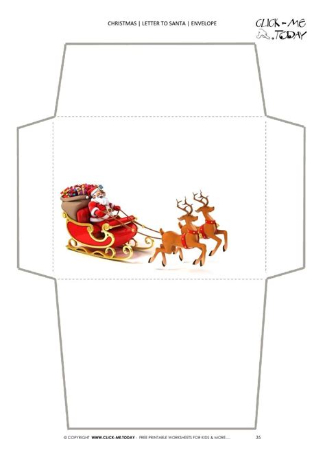 15+ Free Printable Christmas Envelopes From Santa PNG