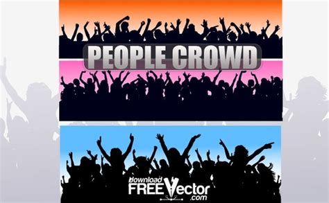 Vector People Crowd Free vector in Encapsulated PostScript eps ( .eps ) vector illustration ...