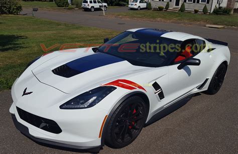 2014-2019 C7 Corvette Grand Sport Center Stripe - Fit Stingray, Grand Sport - VetteStripes.com