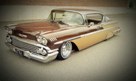 1958, Chevrolet, Bel, Air, Lowrider, Retro, Custom