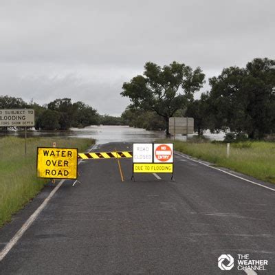 Flood photo sent in through to The Weather Channel feedback by Natalie Porter from Augathella ...