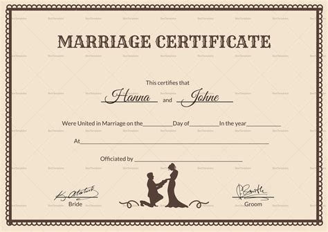 Blank Marriage Certificate Template – Thegreenerleithsocial.org