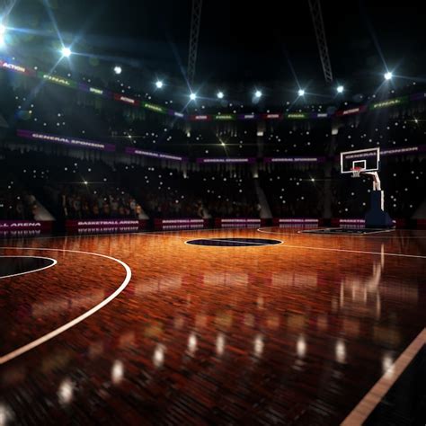 Basketball Court Background Wallpaper