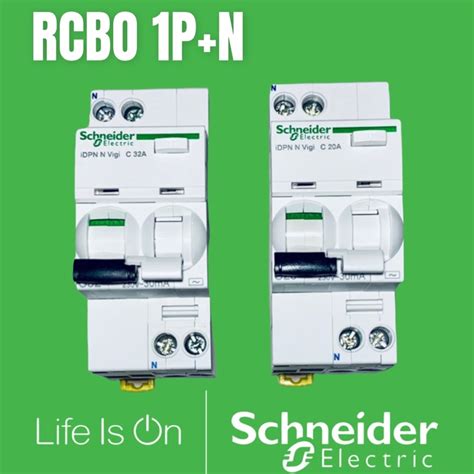 SCHNEIDER RCBO 1P+N 20A | 32A | 40A | SK Electrical | Shopee Philippines