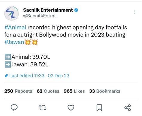 Animal Box office records : r/RanbirKapoorUniverse