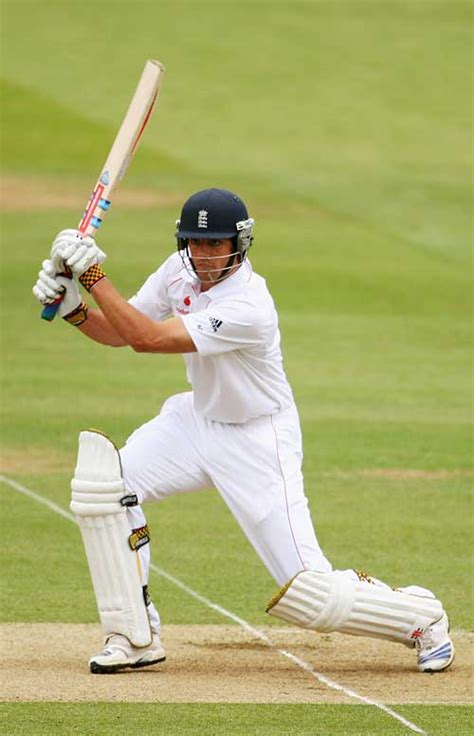 Alastair Cook drives during his half century | ESPNcricinfo.com