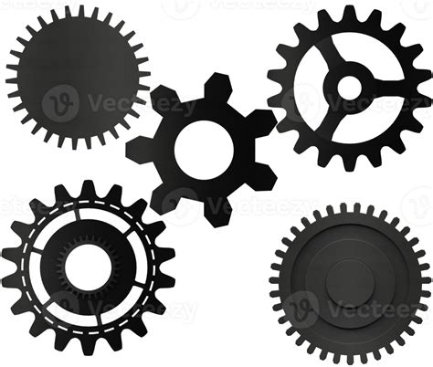 Isolated mechanical gear part of a mechanism 25255017 PNG