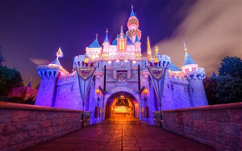 Disneyland Castle beautiful in the night