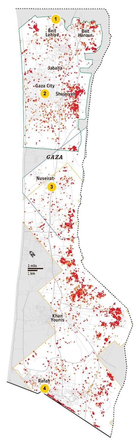 Gaza War Map