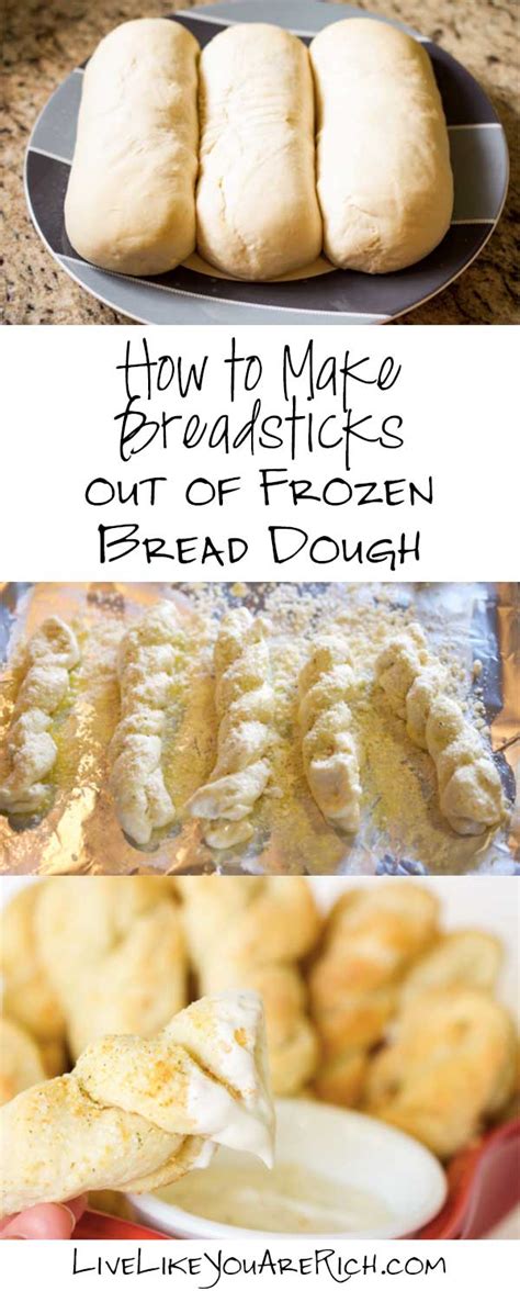 How to Make Breadsticks out of Frozen Bread Dough - Live Like You Are Rich