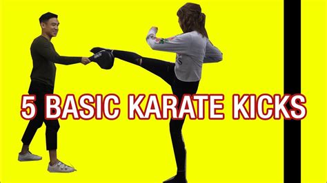 5 Basic Karate Kicks - YouTube