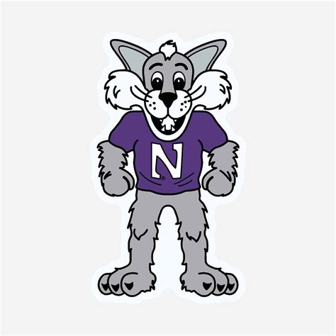 Northwestern University Wildcats 5.5" High Flexible Multi-Color Magnet ...