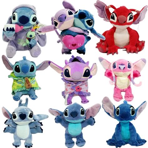 Lilo and Stitch Toy 626 Stitch Scrump 624 Angel 628 Leroy Plush Dolls Stuffed Soft Toy Pillow ...