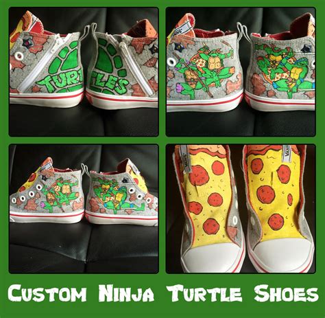 Hand painted Ninja Turtle shoes by dannyPs-customs on DeviantArt