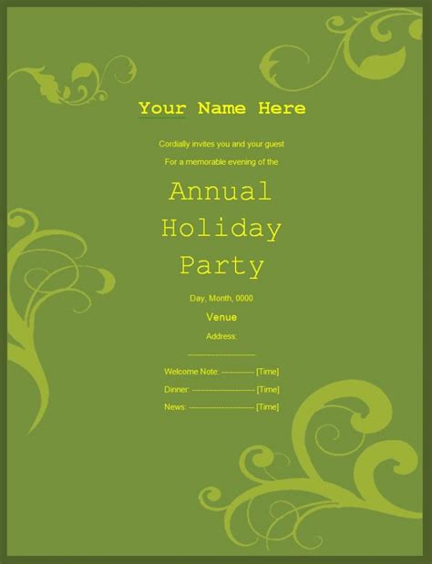 10+ Party Invitation Templates | Free Word Templates