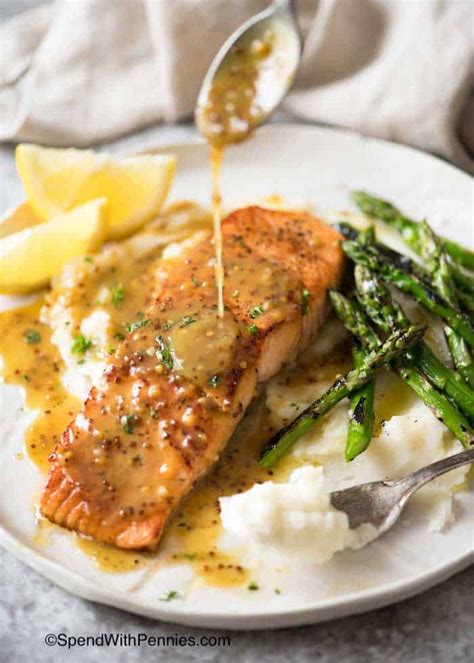 Honey Mustard Salmon - Spend With Pennies