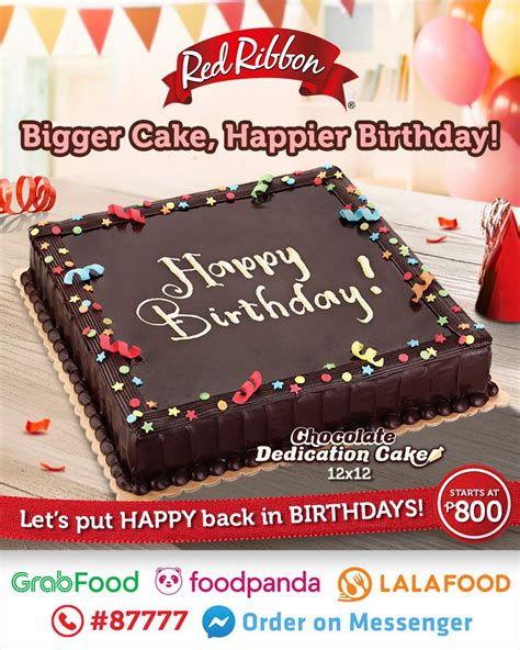 Make celebrations happier with your... - Red Ribbon Bakeshop