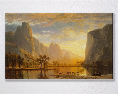 Albert Bierstadt: Valley of the Yosemite Canvas Art Print - Etsy