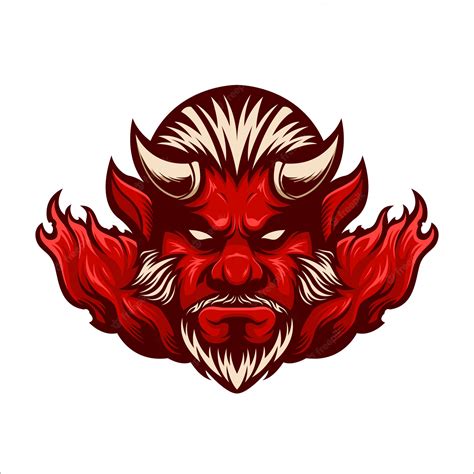 Premium Vector | Mascot logo red devil