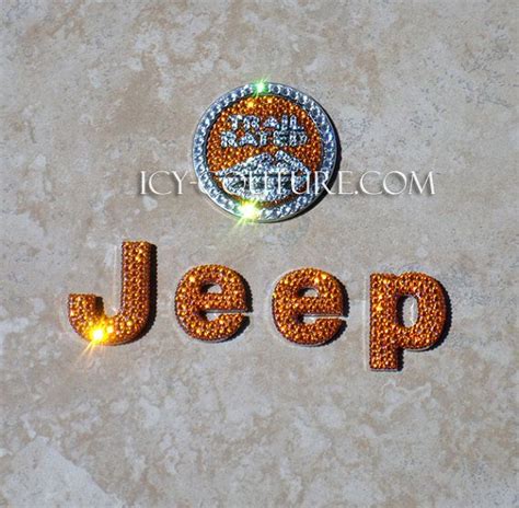 Crystal JEEP Emblems with Swarovski crystals | Jeep emblems, Bling emblem, Jeep