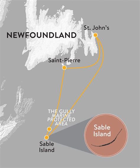 Sable Island Map | Sable island, Island map, Island