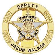 Georgia Sheriff's Association 5 Point Star Badge S622: Badges Ex Cetera