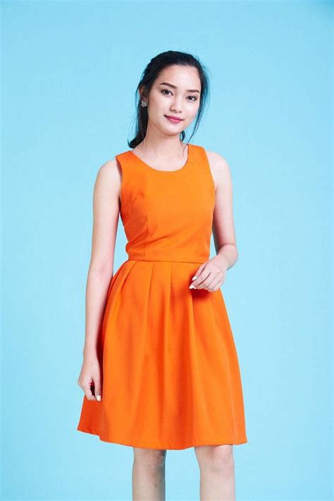 Love Potion Orange Dress Tangerine Dress Short Party Dress Cocktail Bridesmaid Dresses, Cocktail ...