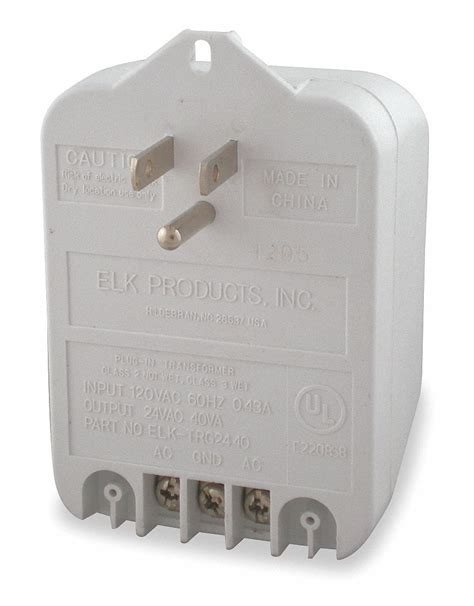 Plug-in Transformer, Wall Mount Style, 24V AC Output Voltage, 120V AC ...