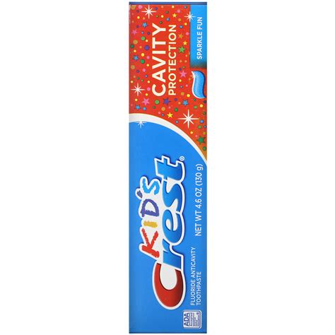 Crest, Kids, Fluoride Anticavity Toothpaste, Sparkle Fun, 4.6 oz (130 g)