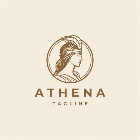 Premium Vector | Athena logo design vector illustration