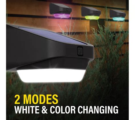 Bell + Howell Solar Color Changing Fence Lights- 4 Pack - QVC.com