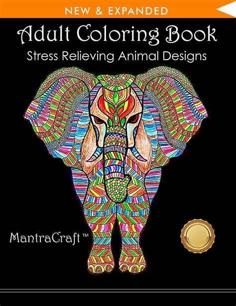 Adult Coloring Book: Stress Relieving Animal Designs - Game Designers Hub