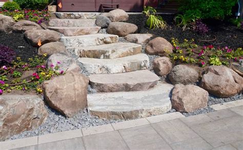 Natural Stone Walkways | Valdes Lawn Care & Snow Removal LLC