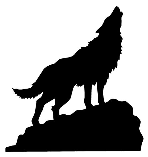 Wolf Silhouette Howling - ClipArt Best