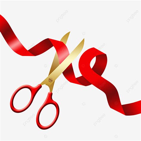 Ribbon Cutting Clipart Vector, Opening Ribbon Cutting Ribbon, Open, Cut The Ribbon, Ribbon PNG ...