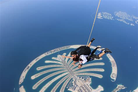 Skydiving over the Palm in Dubai | Bonvoyage Bitches